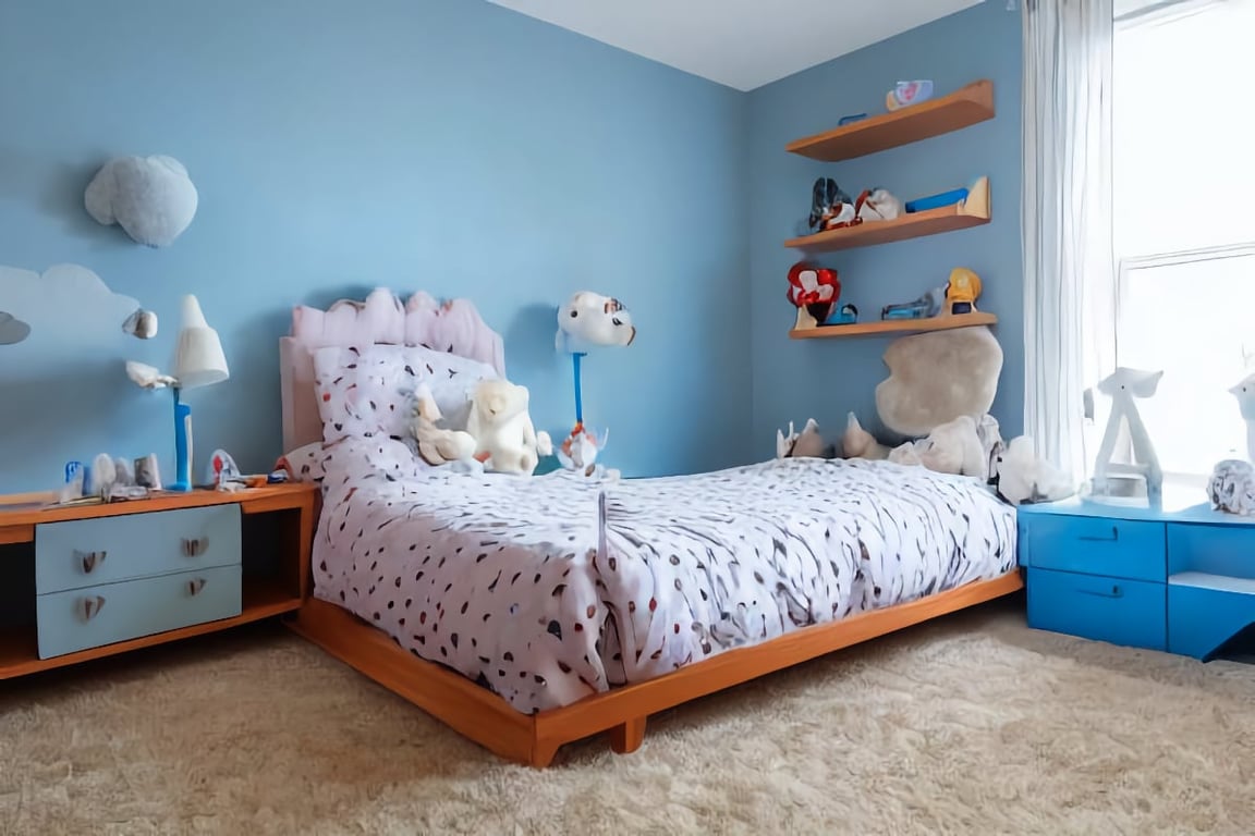 Plush Carpet in Kids Room