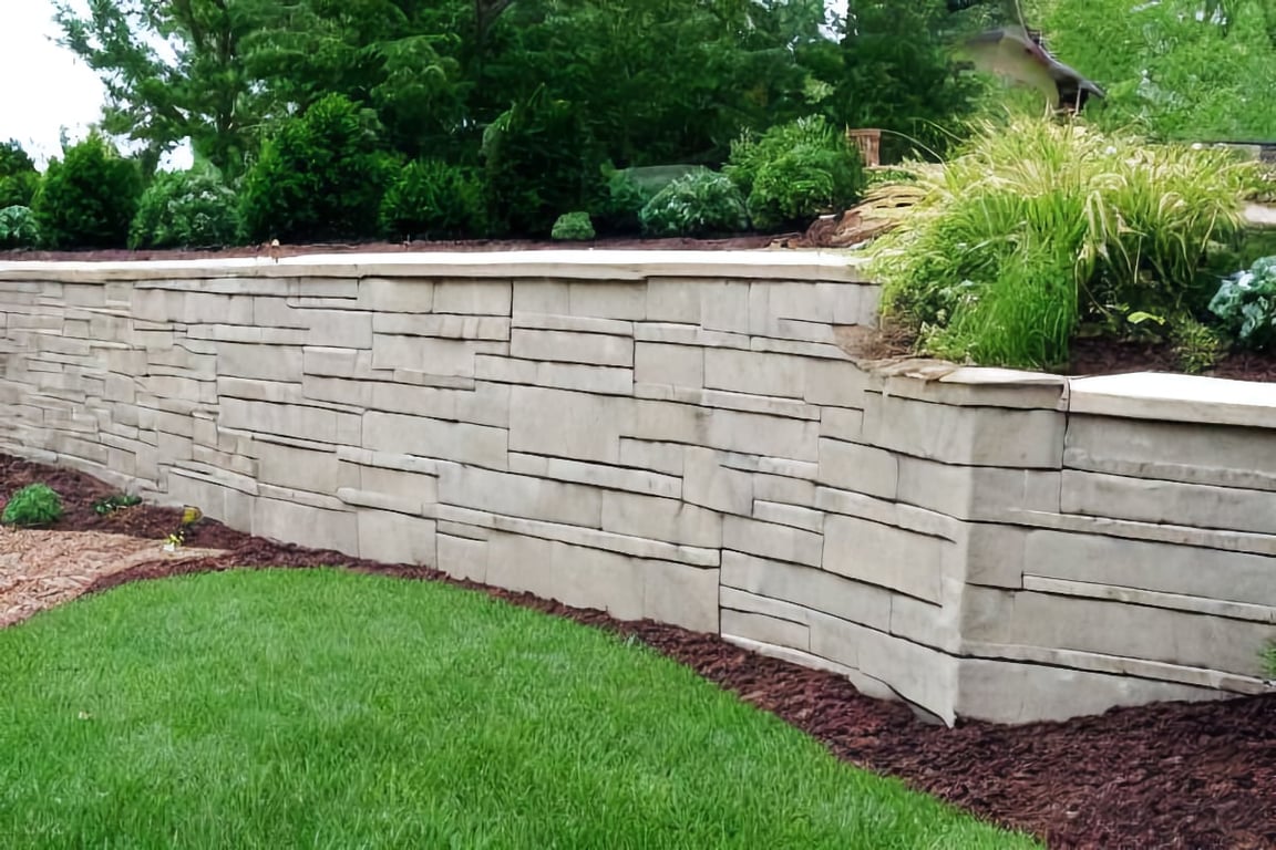 material used for retaining walls