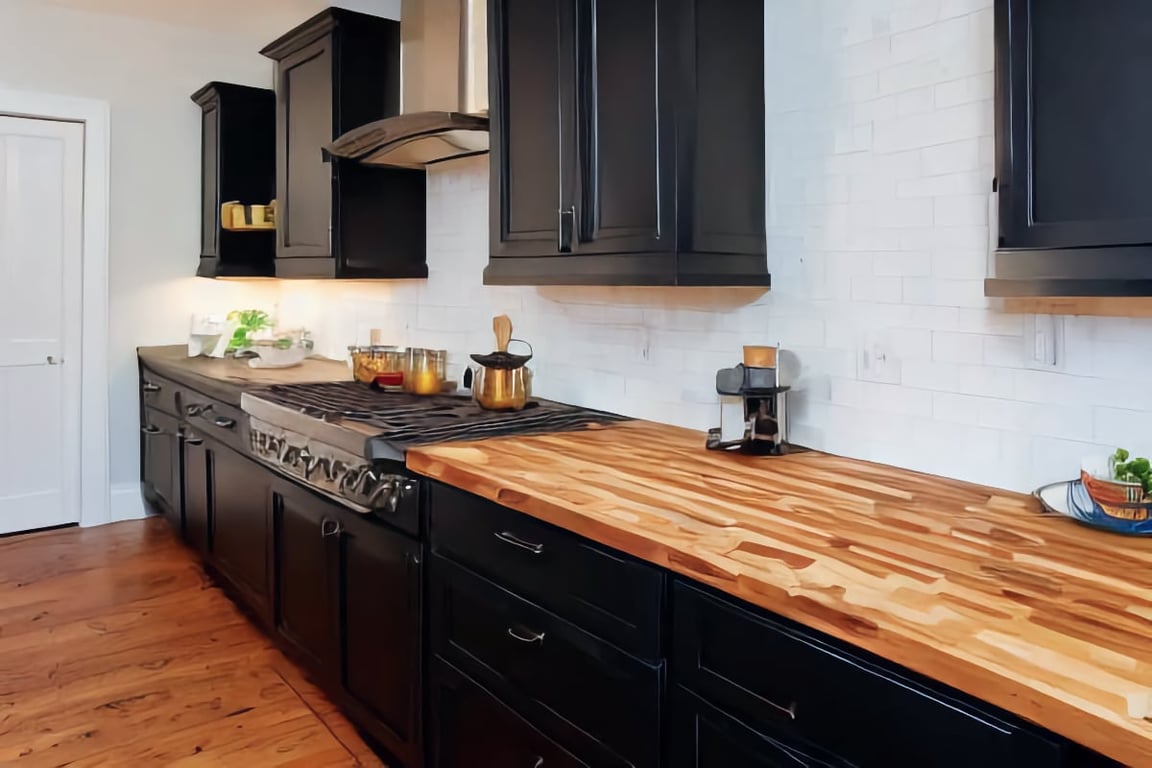 How to Design a Beautiful Kitchen with Black and a Wood