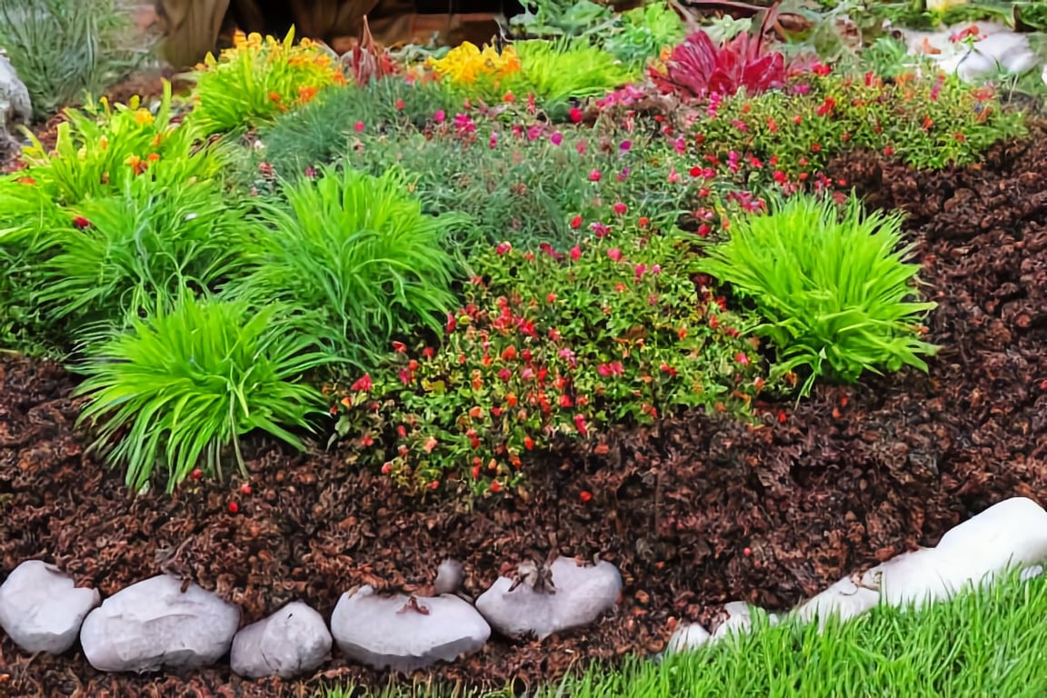 using pine straw mulch
