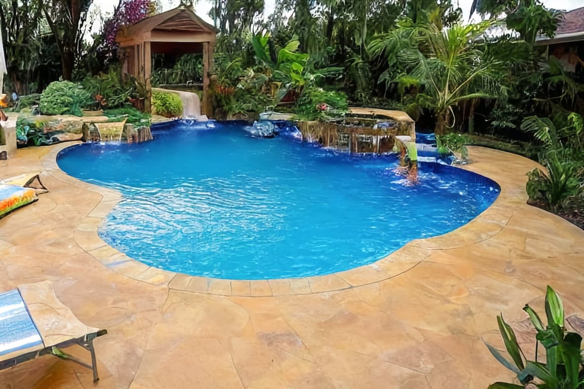 things to consider when backyard tropical pool landscaping