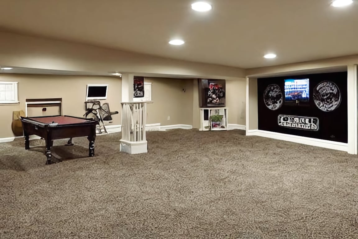 Carpet in the basement