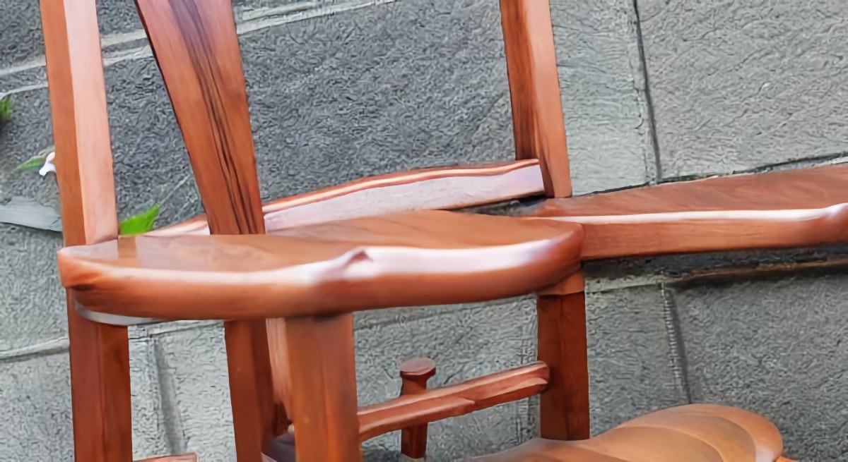 apply Oil-Based Stain to a wooden rocking chair