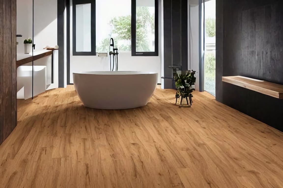 Wooden Bathroom floor