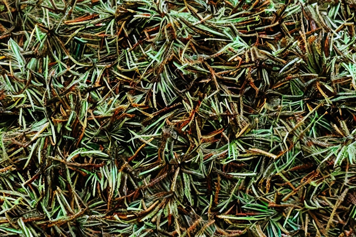 Pine straw organic mulch