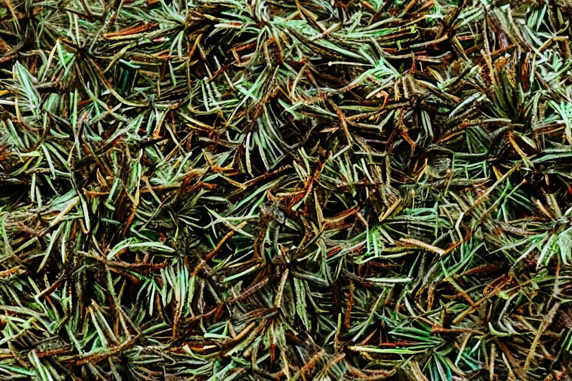 Pine straw organic mulch