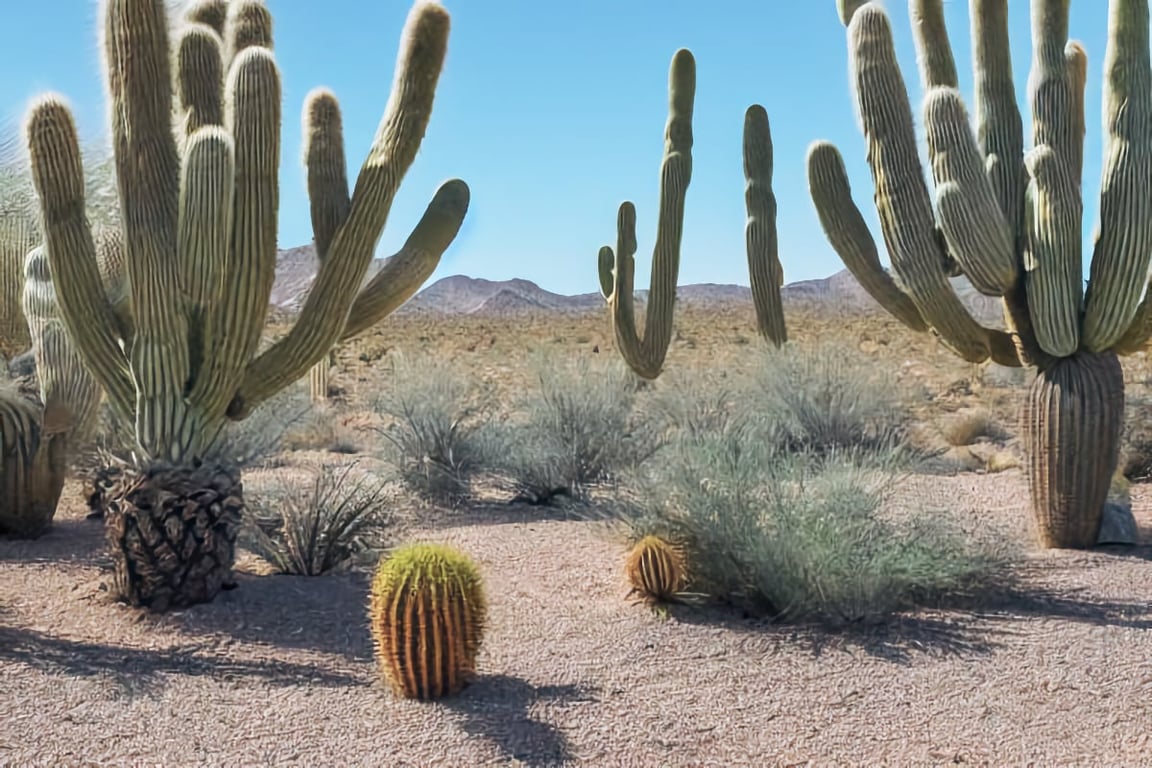 Desert Lanscape with Cacti