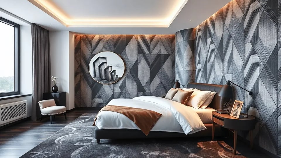 Affordable Modern Bedroom Wallpaper