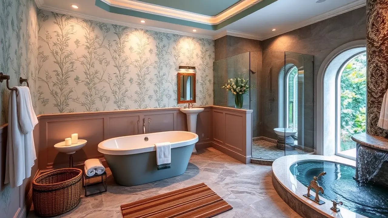 Bathroom Wallpaper Materials