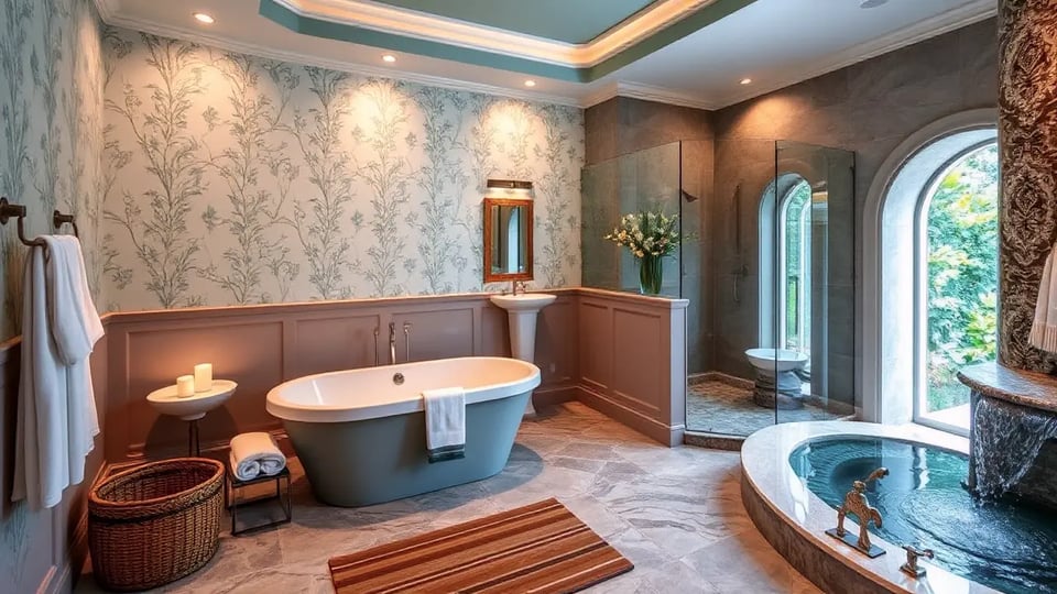 Bathroom Wallpaper Materials