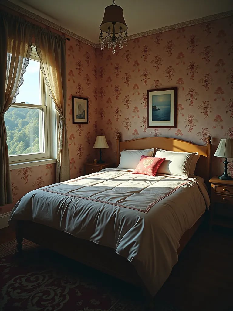 Bedroom vignettes showcasing various wall designs