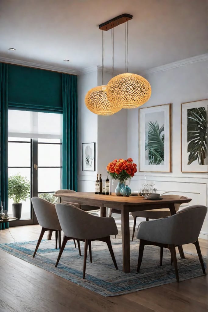 Bold kitchen lighting