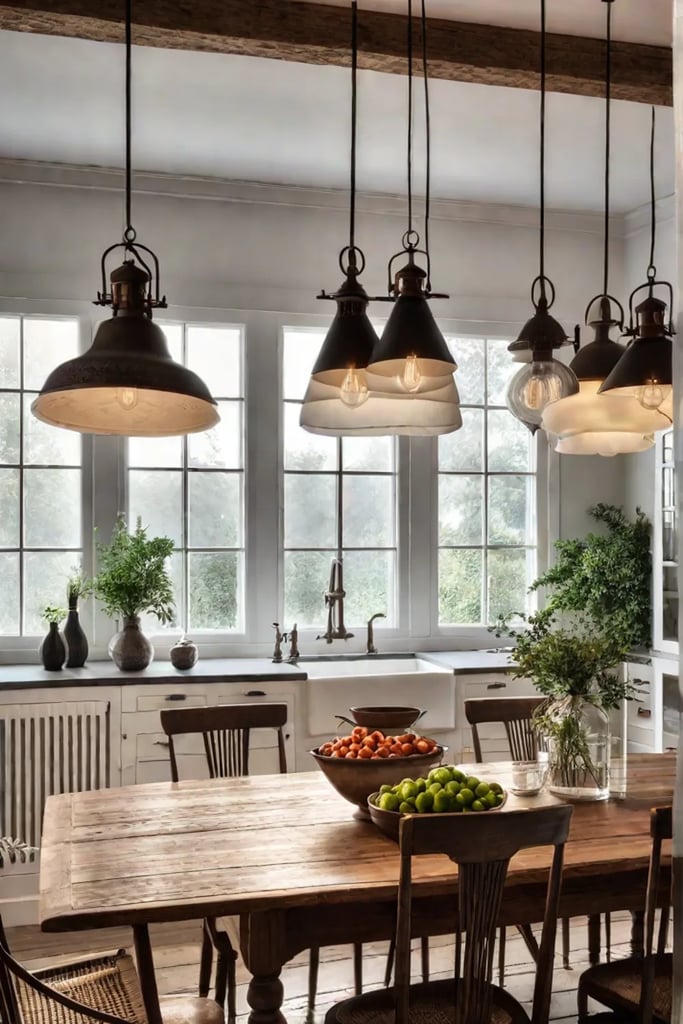 Cozy kitchen with warm lighting