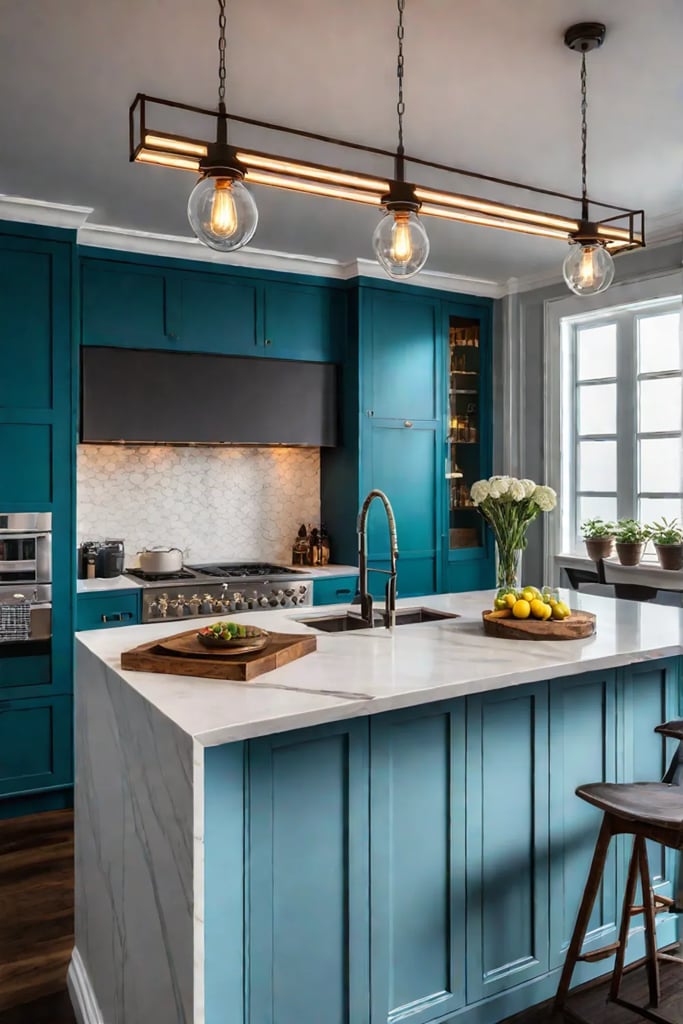 DIY kitchen island lighting