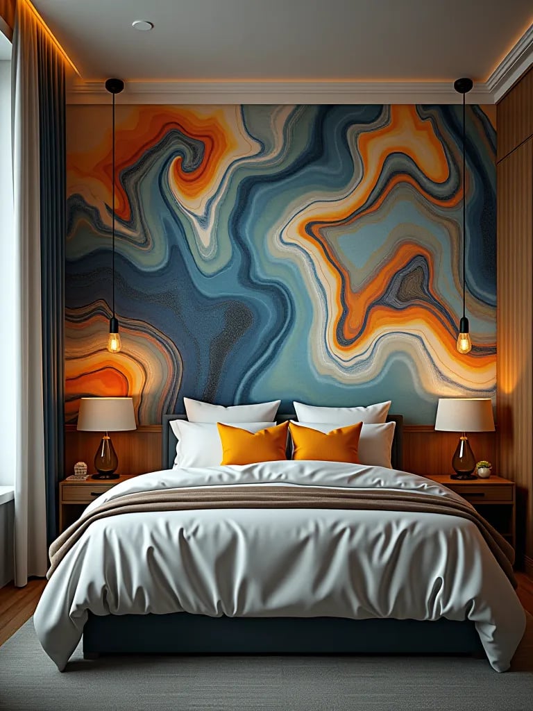 Infographic comparing wallpaper and paint for bedrooms