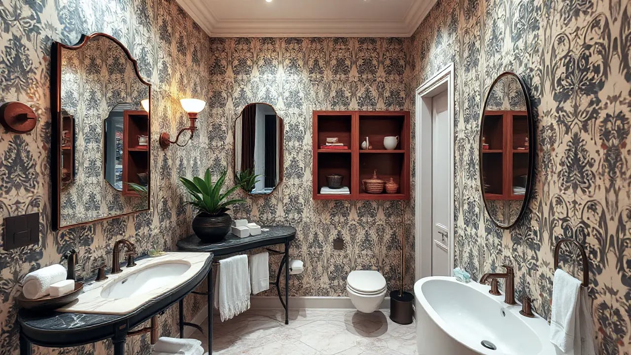 Small Bathroom Wallpaper Ideas