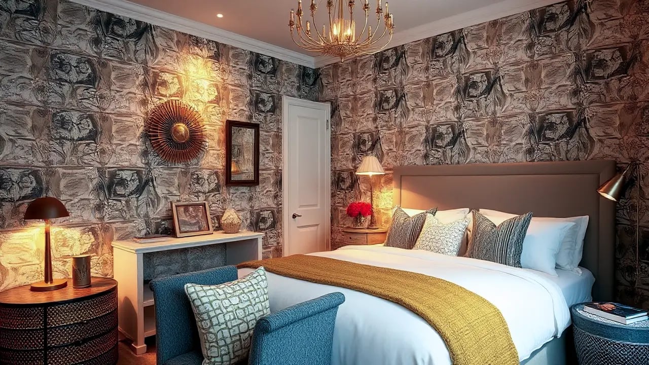 Small Bedroom Modern Wallpaper