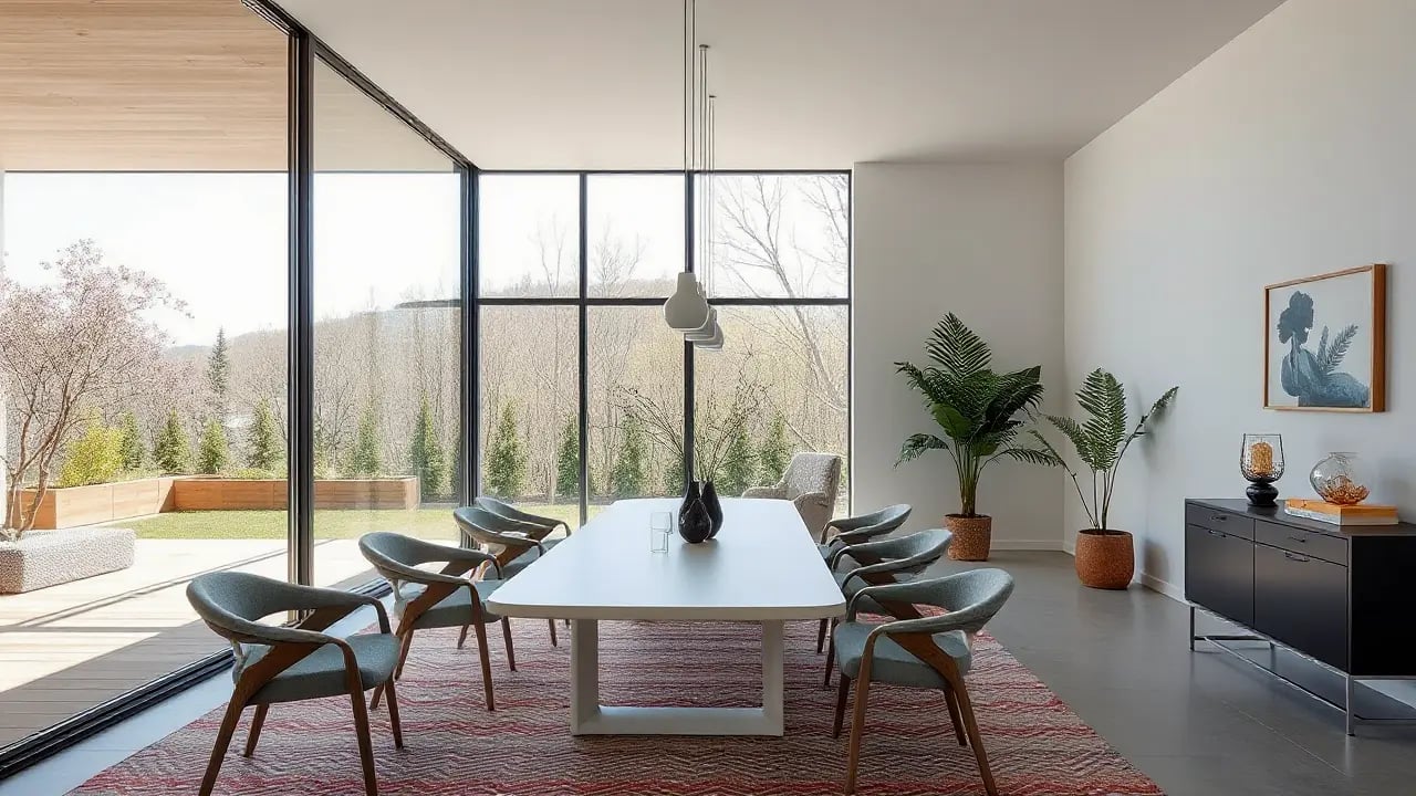 open plan dining area paint