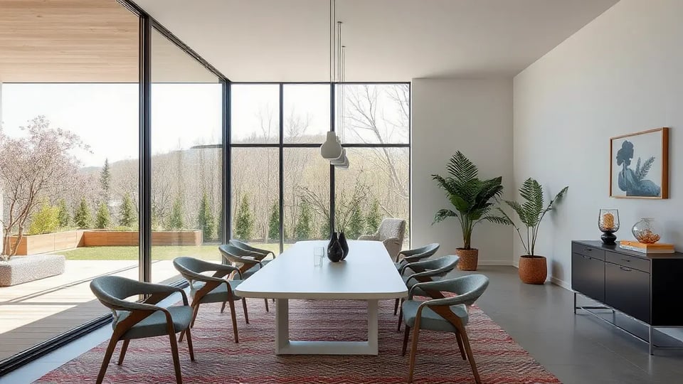 open plan dining area paint