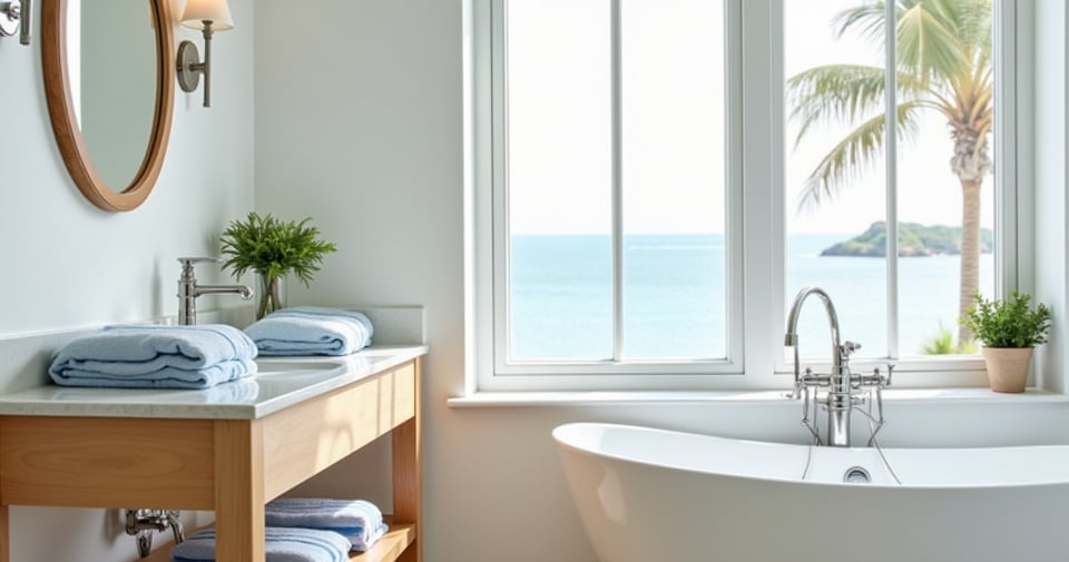 21 Coastal Bathroom Ideas: Beachy Retreat Style