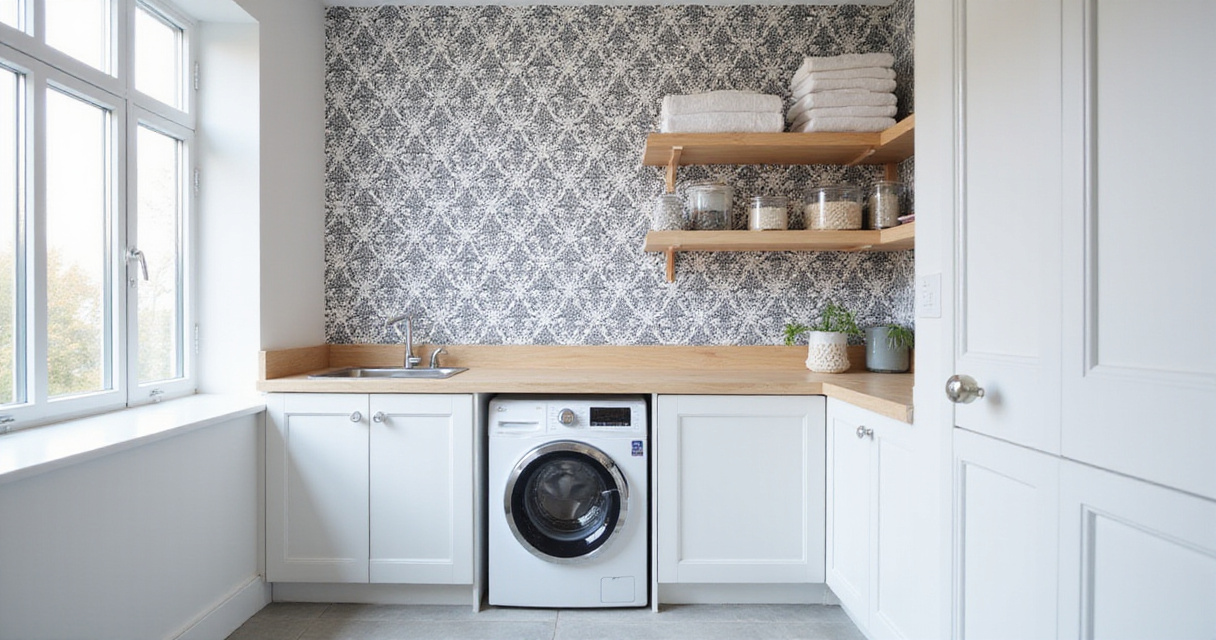 20 Fresh Laundry Room Wallpaper Ideas to Make Chores Chic