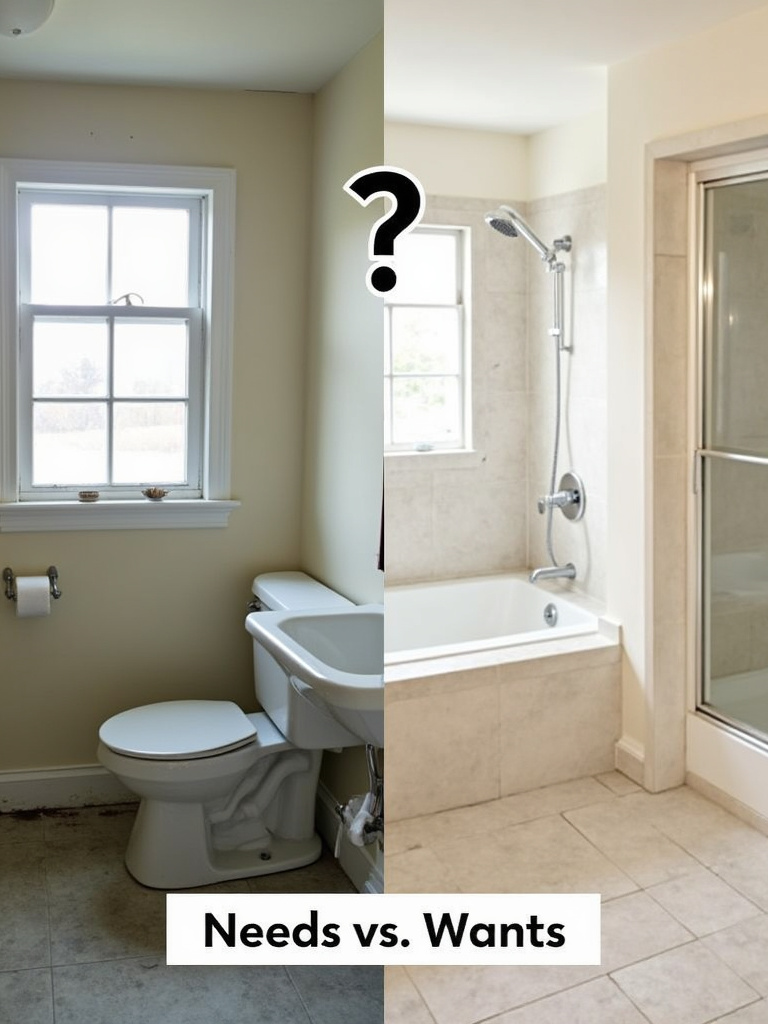 Needs vs. Wants in Bathroom Renovation: Functional vs. Luxurious