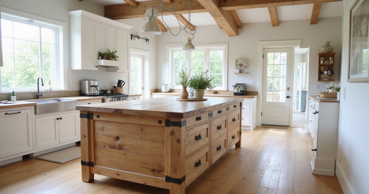 22 Extraordinary Wood Kitchen Islands That Transform Desert to Alpine Kitchens