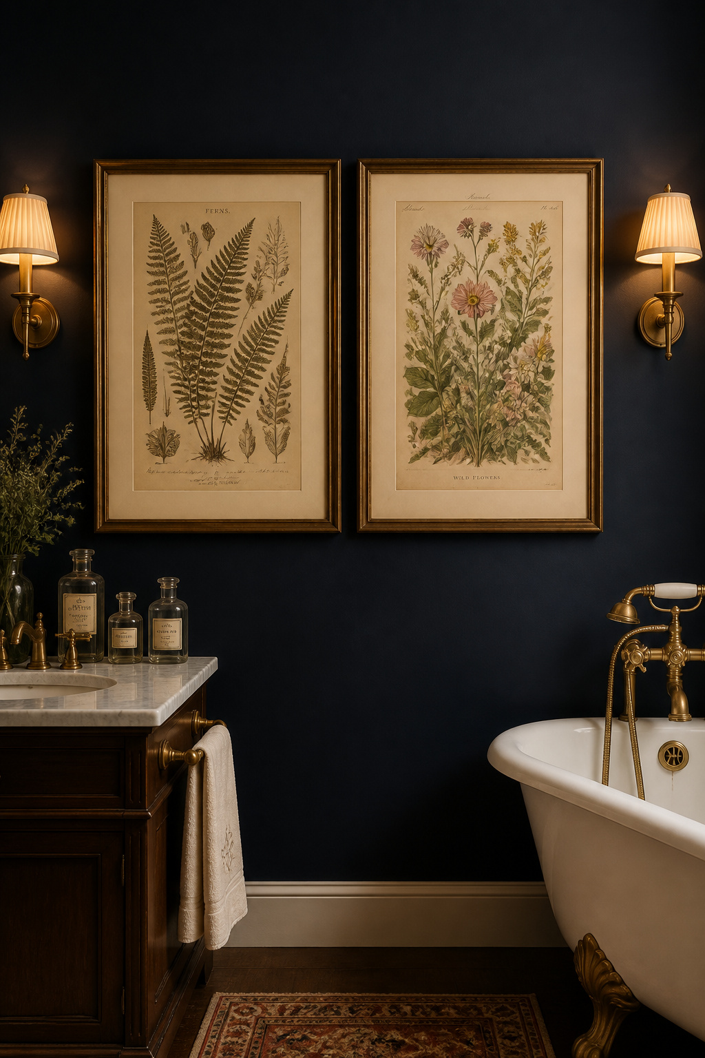 Antique botanical plates carry narrative that contemporary prints don't — a history of inquiry visible in every fine-pen line.