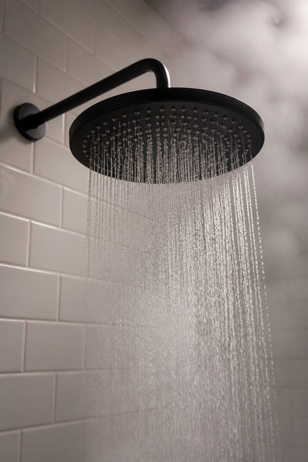 A rainfall showerhead transforms the daily shower from a functional rinse into a deliberate ritual — and costs under £40, making it one of the best bathroom ideas on a budget for high sensory impact.