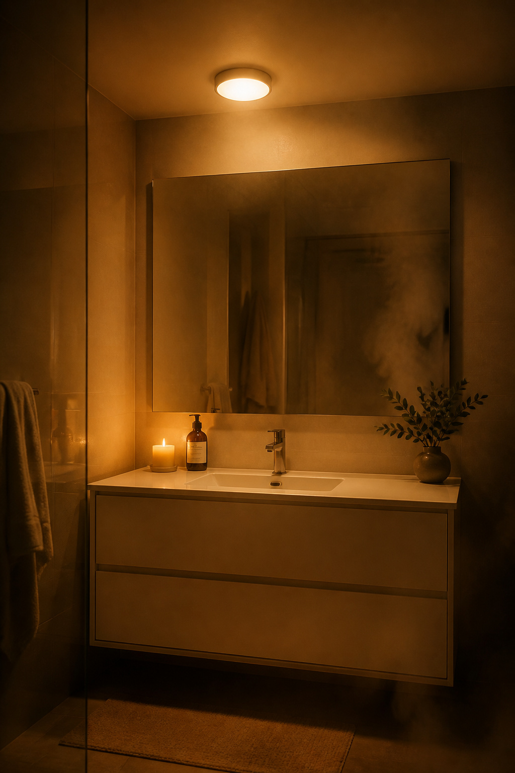 The difference between 4000K and 2700K lighting is the difference between a bathroom that feels functional and one that feels like a retreat — one of the most overlooked bathroom ideas on a budget.