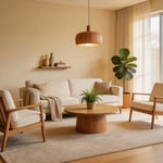 A living room where every seat faces every other seat — the arrangement that turns a room into a place where families actually want to gather.