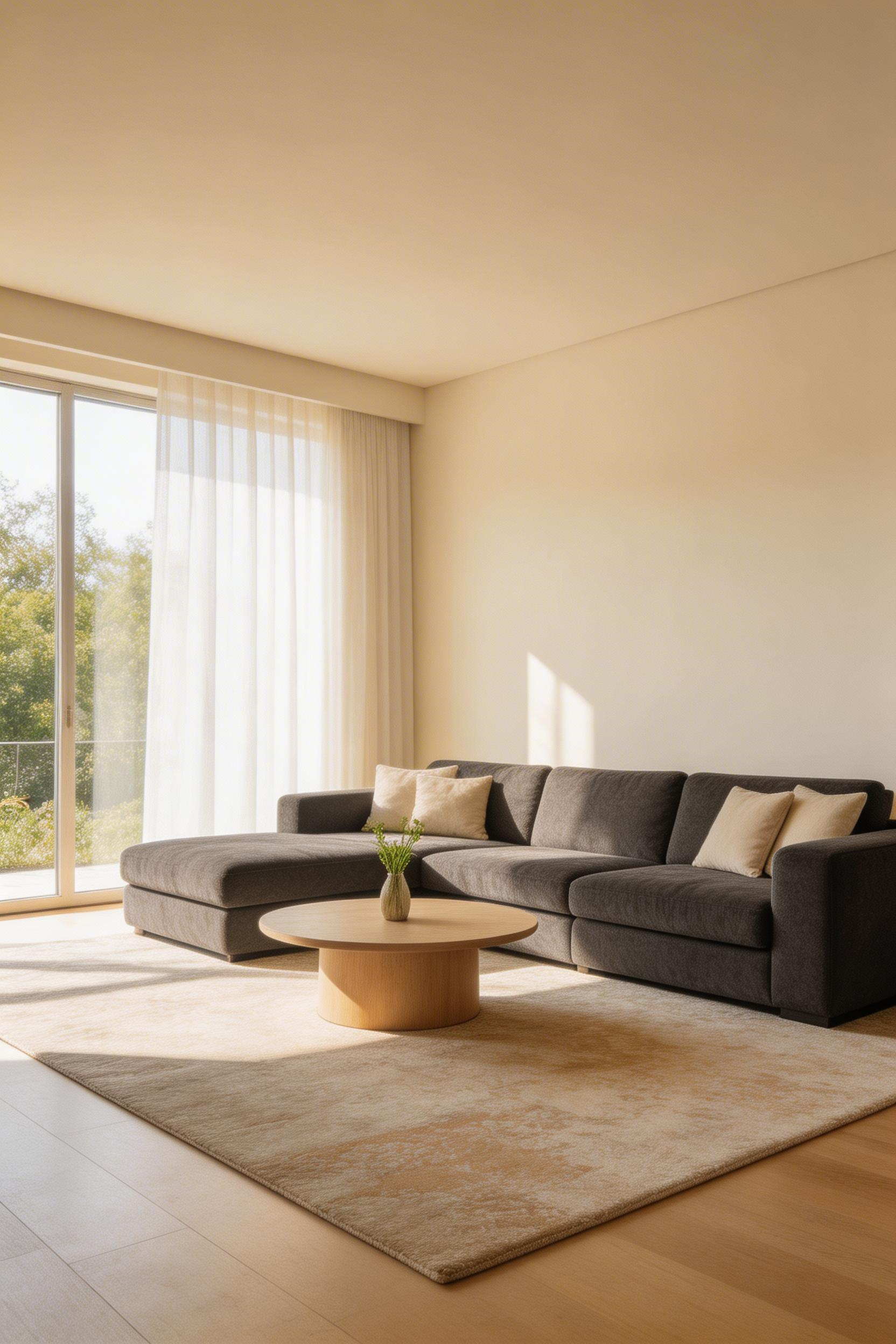 An L-shaped sectional properly oriented opens the room up rather than closing it off — the chaise directed toward a wall or window rather than a walkway.