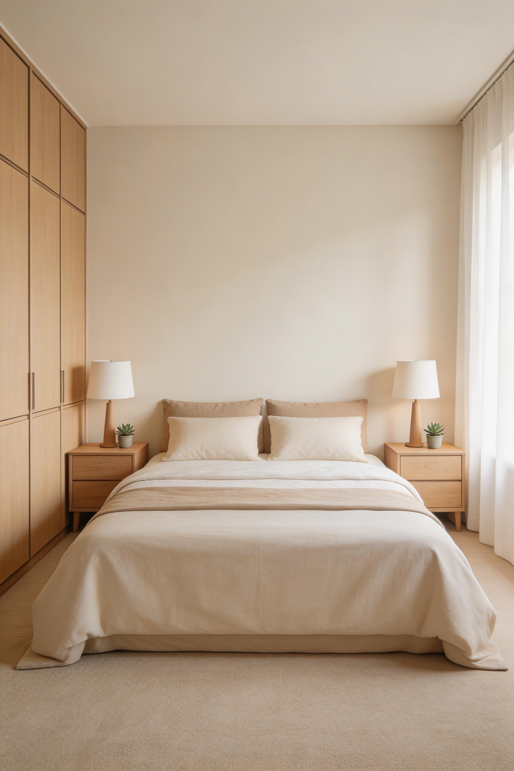 Small bedroom layouts for couples work when storage is shared or symmetrical and both sides of the bed have equal access — the balance that makes a tight room feel fair and functional.