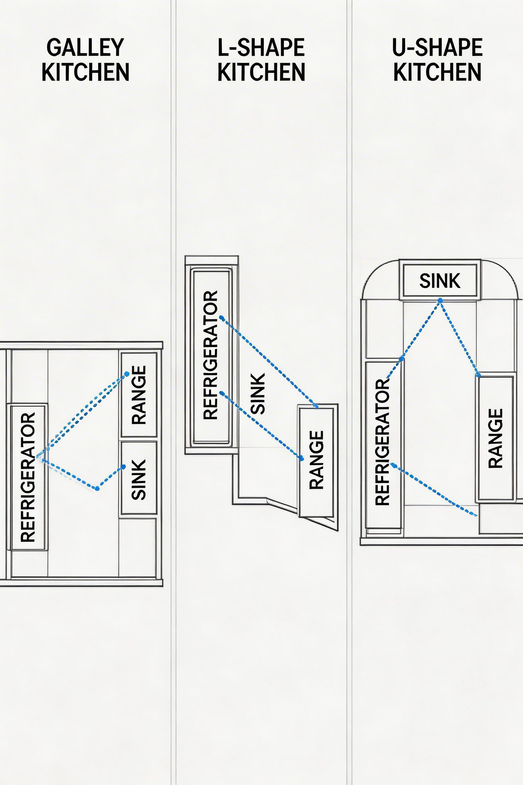 Understanding the three small kitchen layouts — galley, L-shape, and U-shape — is the foundation of any complete small kitchen remodeling transformation.