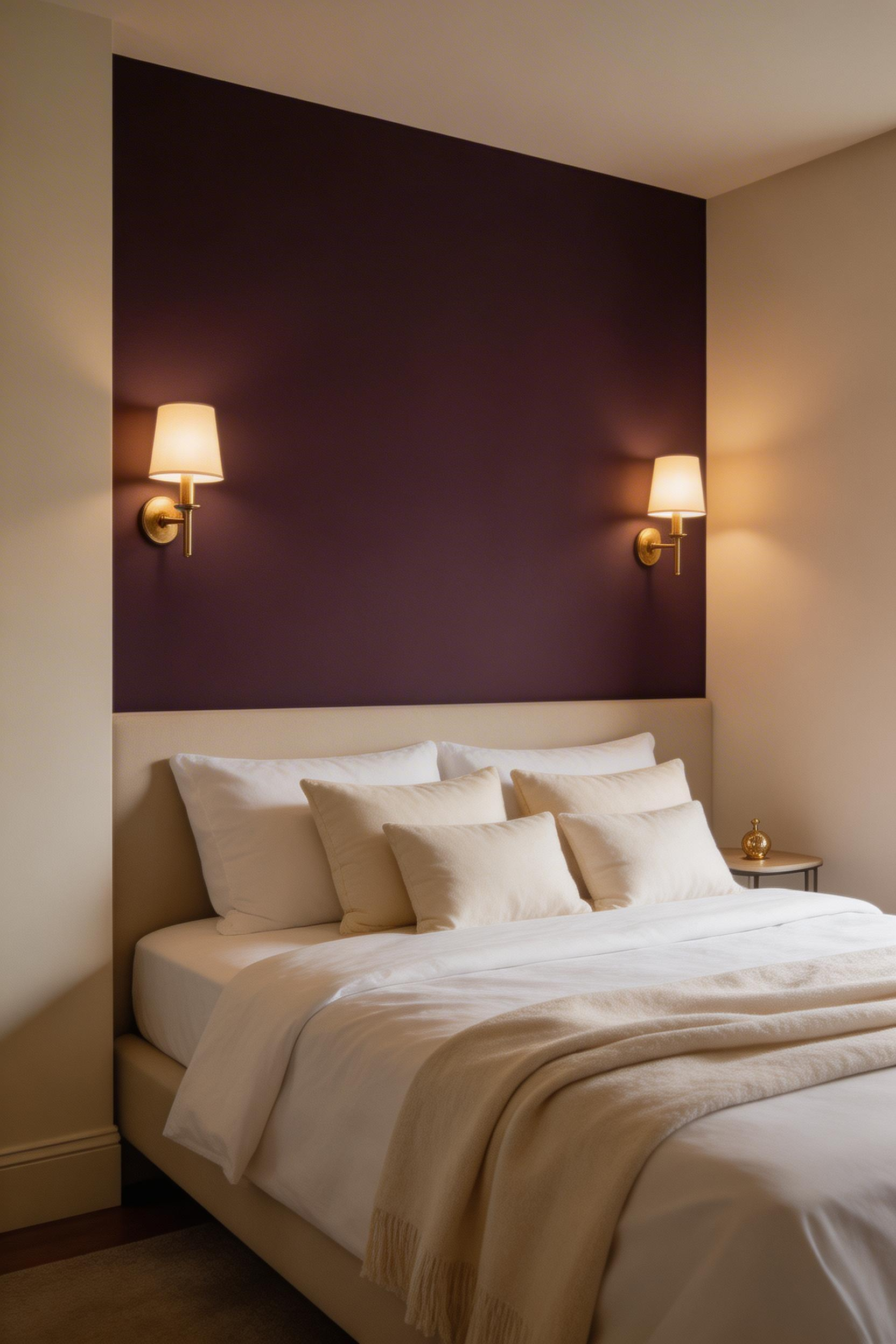 Deep plum's cool, dark tone provides a meditative quality associated with the most restorative end of the purple spectrum — far calmer than bright or warm purples.