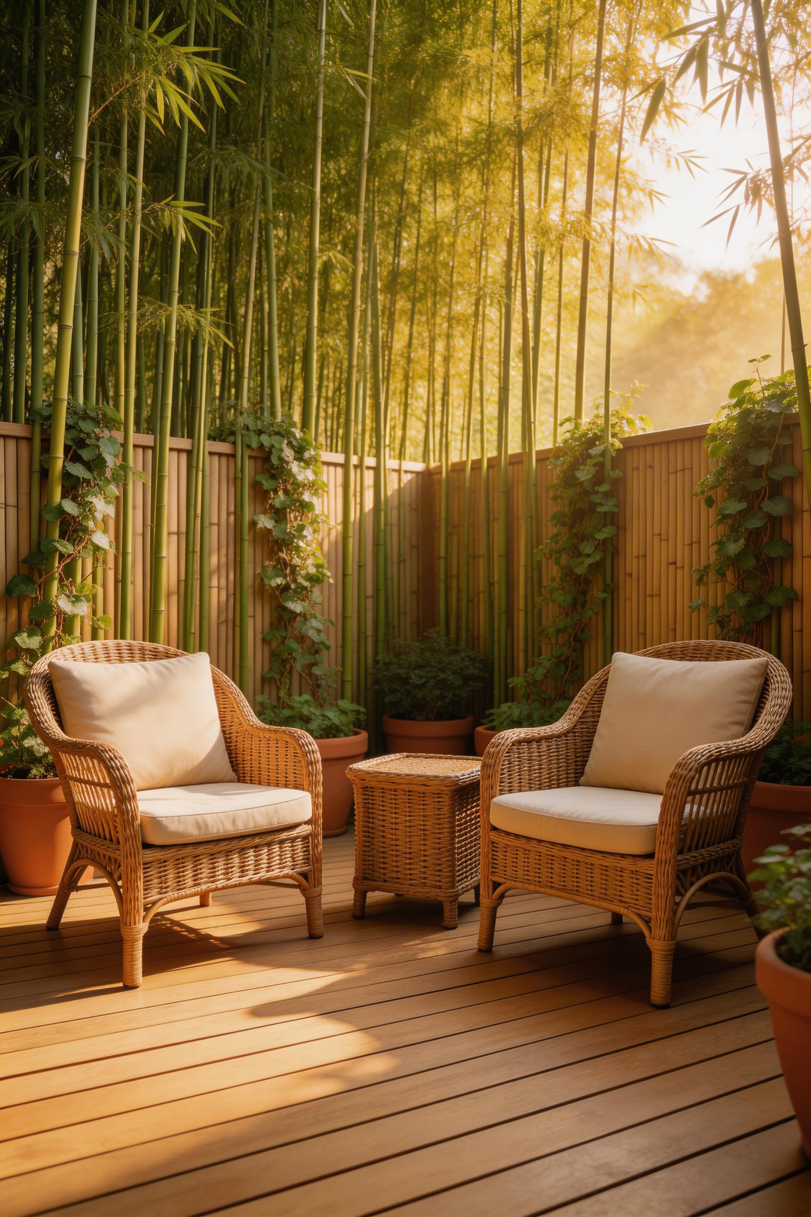 Decorative privacy screens combine practical seclusion with striking decking decor — the right material choice, from bamboo to laser-cut steel, becomes a feature rather than a barrier.