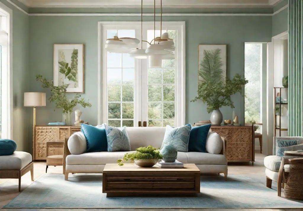 A bright light Living Room paint