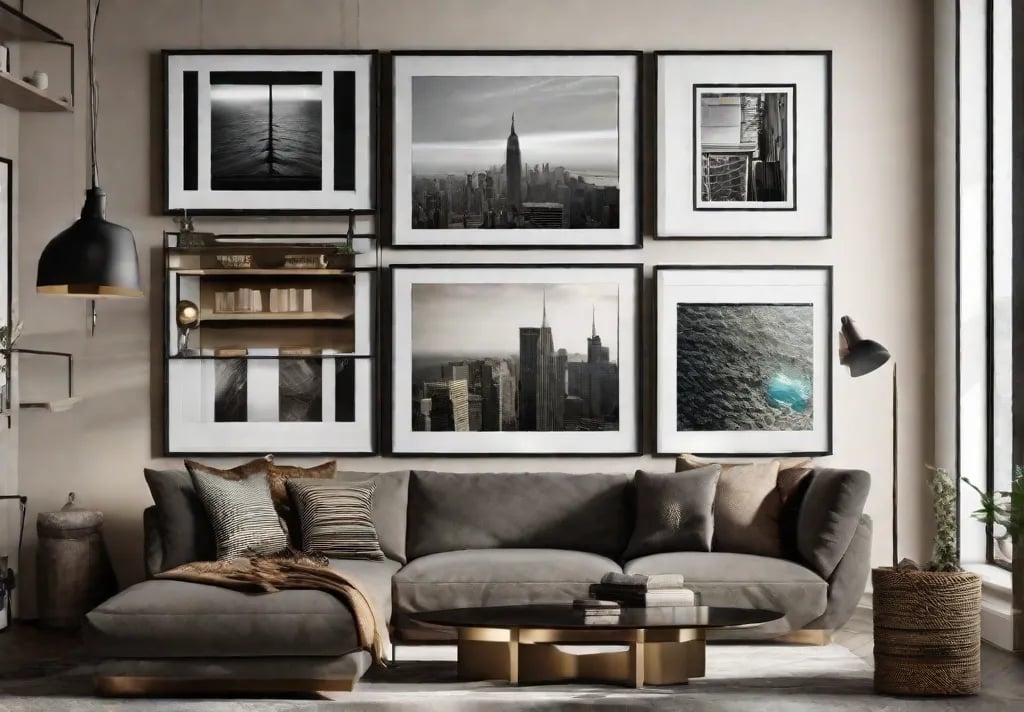 A personal nook filled with framed photos of memorable moments and cherished