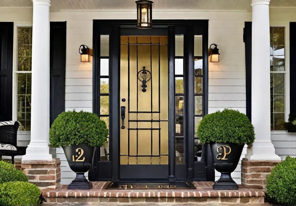 Personal touches on a welcoming porch