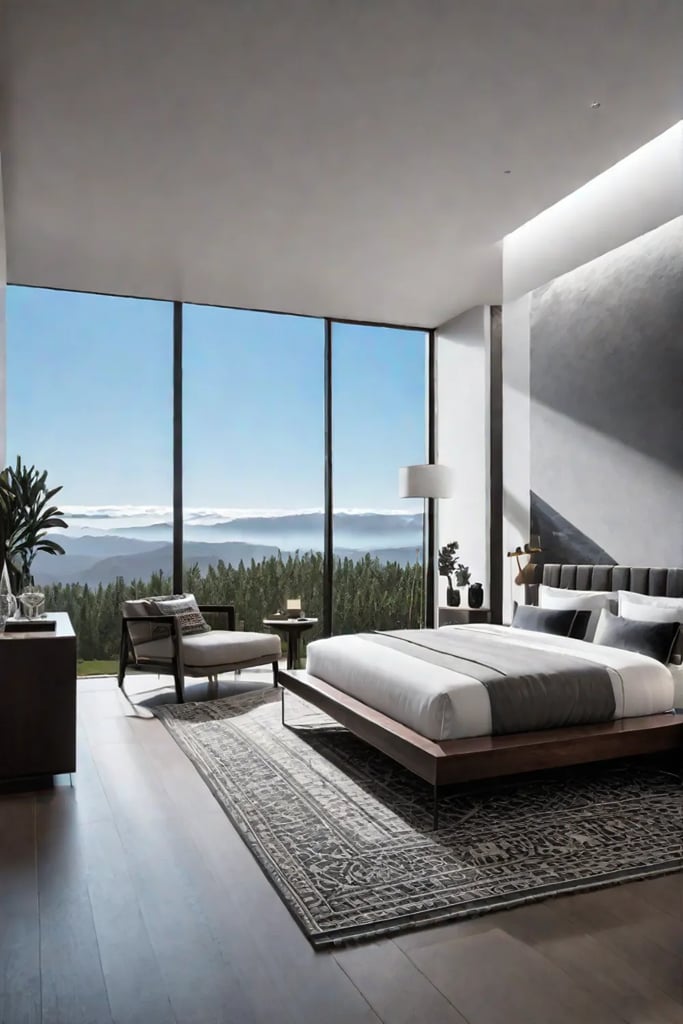 A bedroom that strikes a balance between functionality and personal expression creating