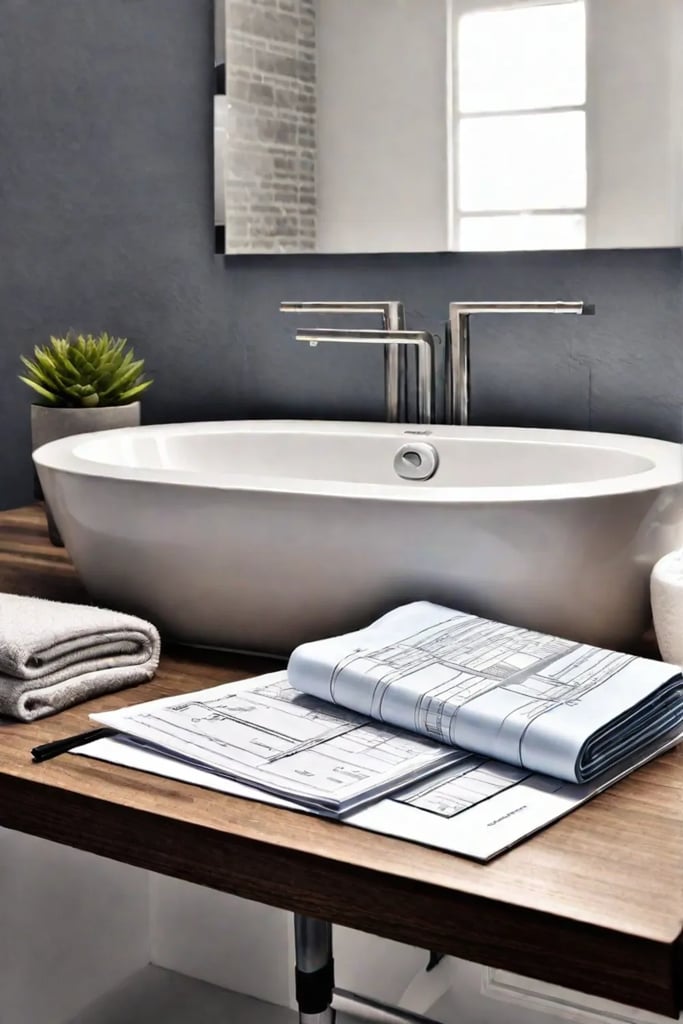 Bathroom design plans