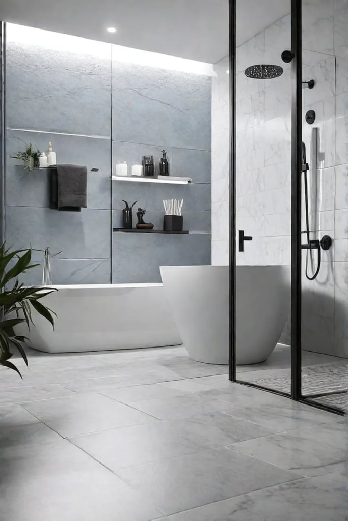 Bathroom flooring materials