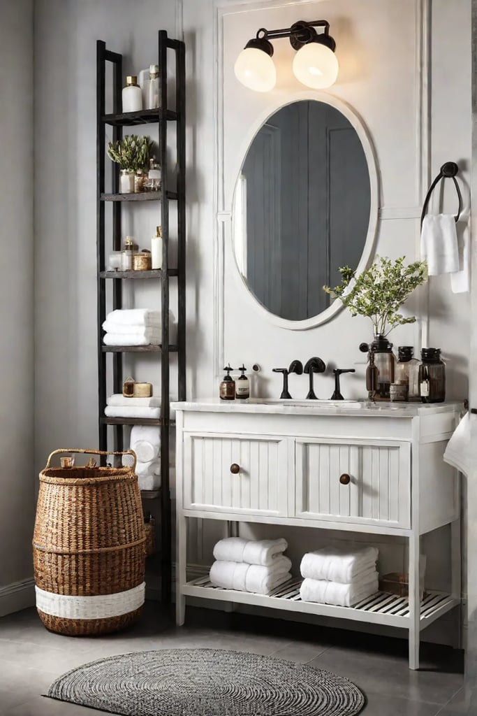 Organized bathroom storage