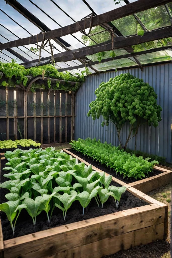 A wellbalanced vegetable garden employing integrated pest management featuring companion plants and