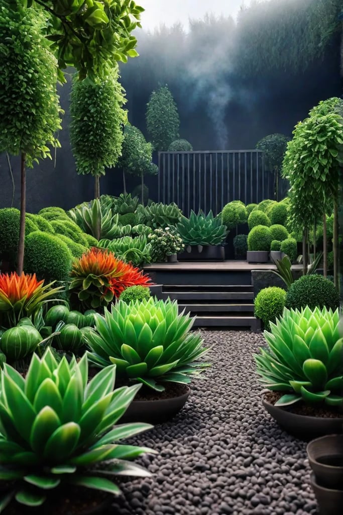 A wellorganized vegetable garden following the Rule of Three with plants grouped