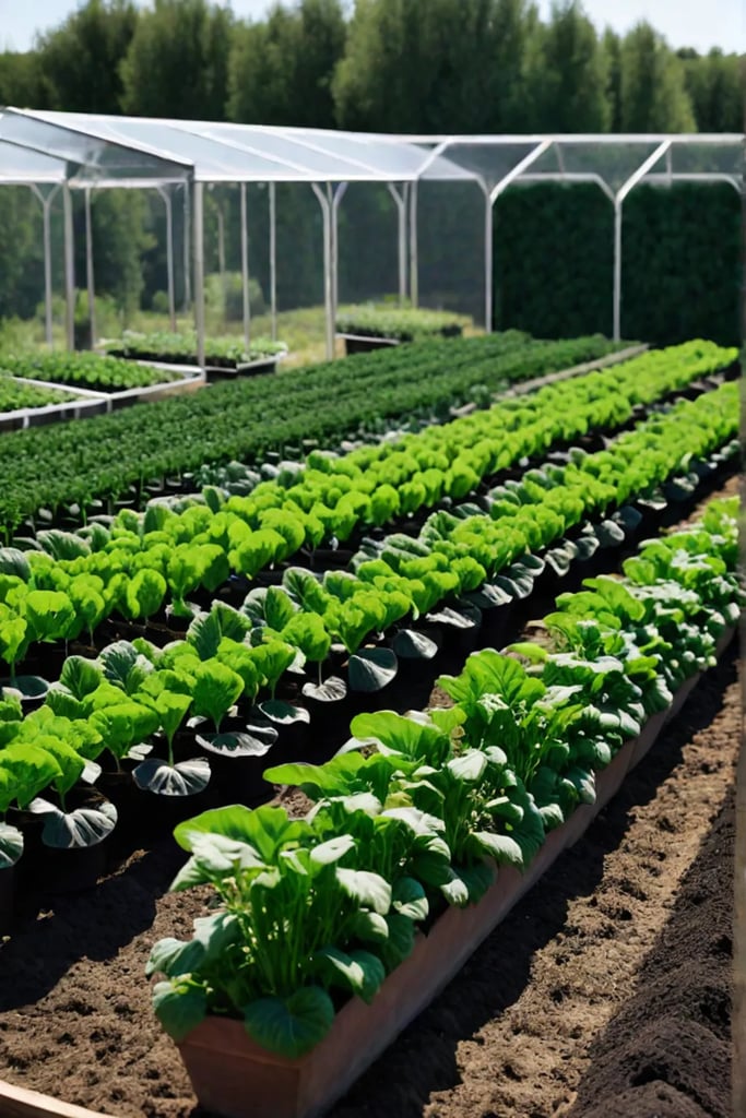 A wellplanned successionplanted vegetable garden demonstrating how to maximize productivity and ensure