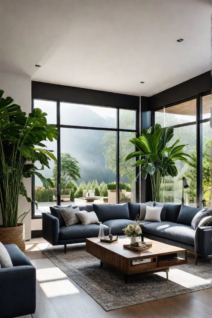 Biophilic and natureinspired living room