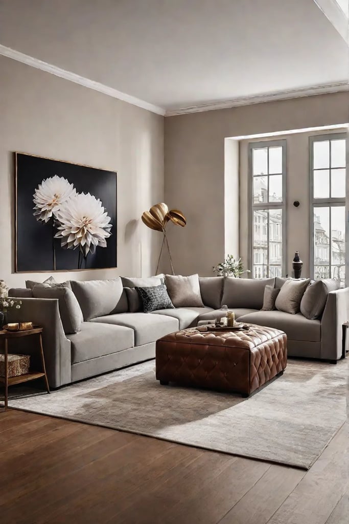 Budgetfriendly living room with multipurpose furniture