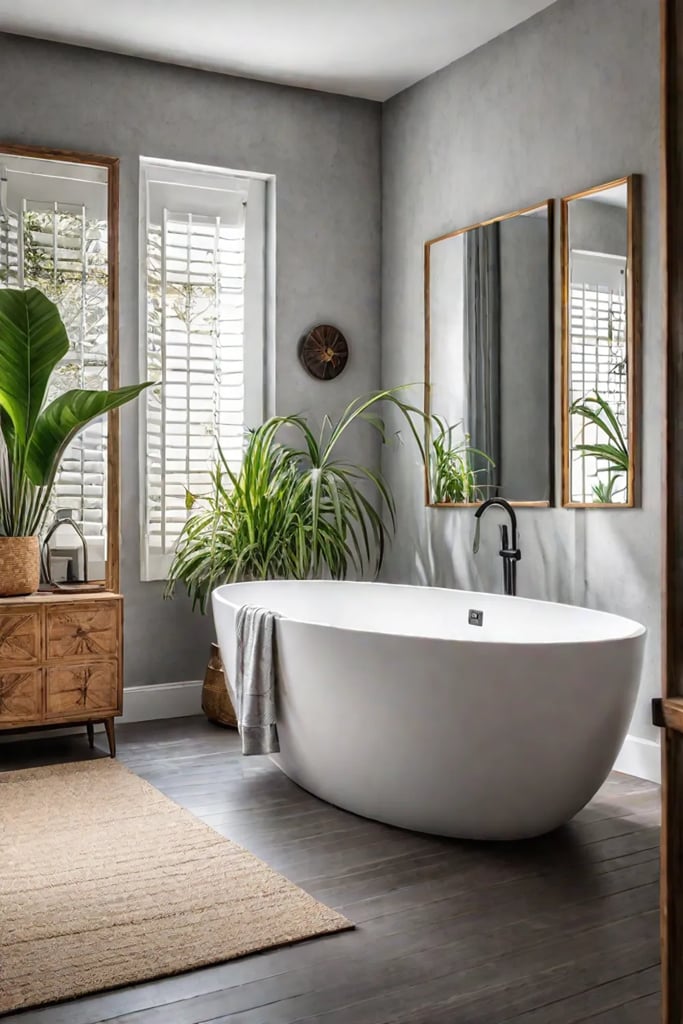 Butterfly and insect illustration bathroom art