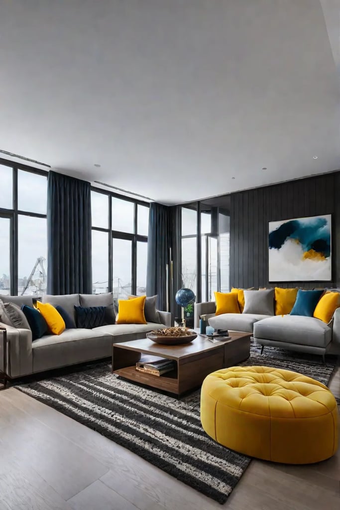 Familyfriendly living room with durable furniture